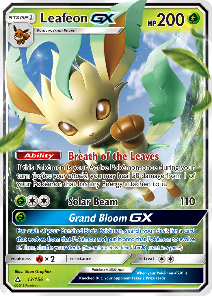 Ultra Prism Leafeon GX #13/156